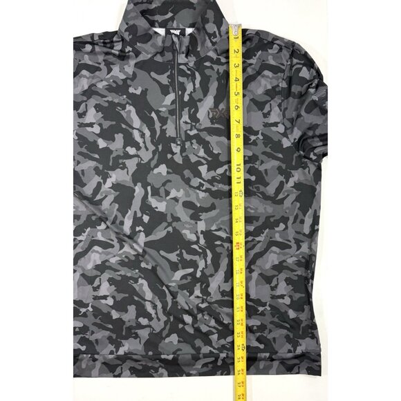 PXG Mens Essential Fairway 1/4 Zip Golf Pullover Shirt Size Small Black Camo - Picture 13 of 13